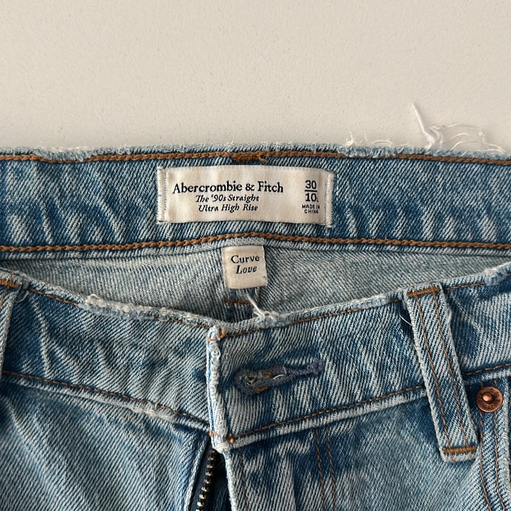 Abercrombie & Fitch Light Blue High Rise Jeans - Picture 5 of 5
